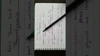 Thermodynamics|Some basic terms used in thermodynamics|Chemistry