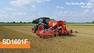 Kubota SD1601F: Folding solo seed drill with compact design | #Kubota 2024