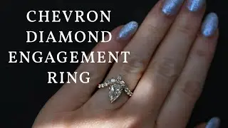 Pear Cut Engagement Ring with Tiara Halo | 2 Carat Pear Diamond