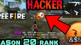free fire gun switch hacker😤he is kill my squad | hacker banned garena free fire | rank push hacker