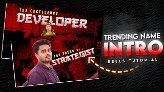 Instagram Trending NAME INTRO Reels Editing in Capcut | Capcut Edit Tutorial