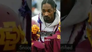 Snoop Dogg is a certified football coach...