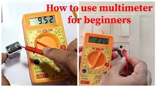 How to measure  DC and AC voltages using digital multimeter