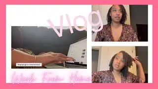 Wash N Go (My Natural Hair)! Plus Working Online! VLOG