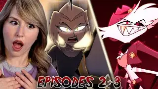 THEATRE NERD REACTS TO HAZBIN HOTEL - 2x02 & 2x03 - STORYTELLER & BEHIND CLOSED DOORS