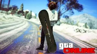 ГОНКИ НА СНОУБОРДАХ С ГОРЫ ЧИЛИАД В GTA 5 ONLINE. ( ГТА 5 ГОНКИ )