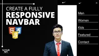 Responsive Navbar with Animated Sidebar | HTML, CSS & JavaScript | Mini Bits