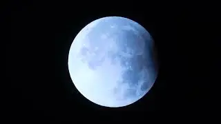 Partielle Mondfinsternis 18 09 2024 - Echtzeitaufnahmen