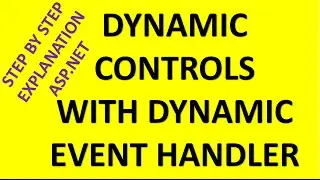 How to add dynamic controls in ASP NET with Addeventhandler