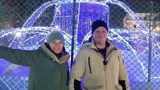 Новогодний Киров, театральная площадь.