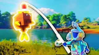 I Spent 100 DAYS Fishing In Lego Fortnite