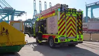 Simulacro de incendio en el Poniente Jet
