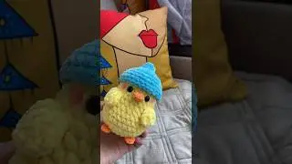вязаный утёнок плюшевый♥️ #amigurumi #вязание #вязаныеигрушки #knitting #toys #амигуруми #цыпленок