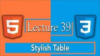 Styling HTML5 Table with CSS and CSS Table Design Example with HTML5 and CSS3 | 39 - Tutorials