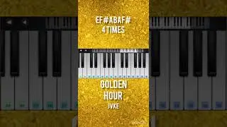 Golden Hour - JVKE / piano tutorial /regTune