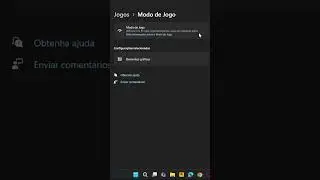 MELHORAR DESEMPENHO em JOGOS Windows 11   ATIVE AGORA #dicasodorizzi