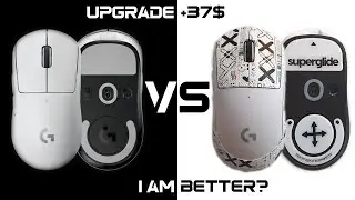 Logitech G Pro X Superlight Superglide Glass Skate upgrade. How to Install  it and review comparison