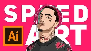 Illustrator Speed art - Lil Pump | SpeedartSaturdays - Ep  1