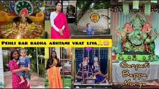 🛕Haldwani isckon temple🙏🏻/pehli baar rakha radha ashtami ka vrat🪷🦚/Halduchaor gau dham🐄😇