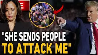Unhinged Kamala Harris Supporter LUNGES For Donald Trump At His Pennsylvania Rally