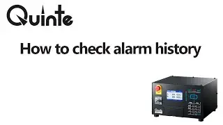 How to check the alarm history of Kitagawa QUINTE