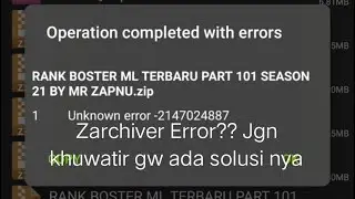 Cara fix Zarchiver Error tutorial (senang)