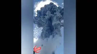 Volcano eruption in Indonesia sends ash and smoke four kilometers into the sky | Video
