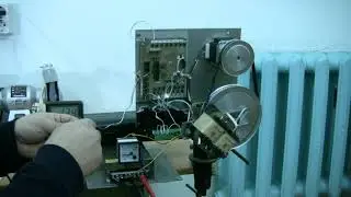 Испытание шагового двигателя под нагрузкой.