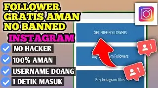 Cara tambah follower instagram Permanent!! no bannedd