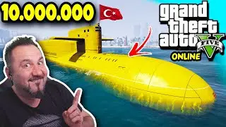 GTA 5 ONLİNE 10.000.000 DOLARA SÜPER DENİZALTI ALDIK! | GTA 5 ONLİNE SERBEST TAKILMACA