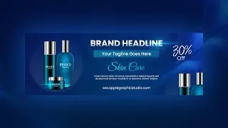 Professional Web Banner Design Free PSD Template | Photoshop Tutorial