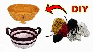VERY EASY YARN BASKET MAKING / Build-Sell Earn Money / 100% Profitable Business