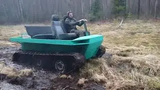 Болотоход. Испытание на болотистой местности.