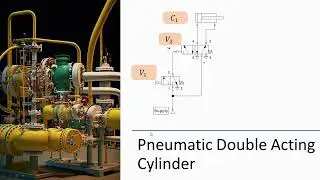How pneumatic double acting cylinder works using 3/2 D.C.V.  & 5/2 D.C.V.
