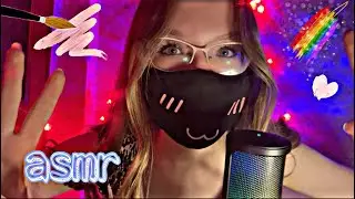 асмр РИСУЮ на тебе В СТЕКЛЕ 🌈🖌️🎨 asmr I'm painting on you in glass