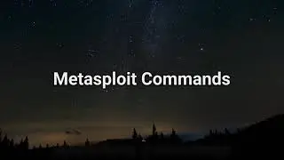 3 Metasploit Commands