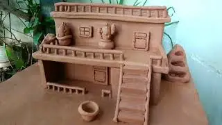 DIY Tiny Clay House and Essential Furnitures | Building Clay Home Step By Step
