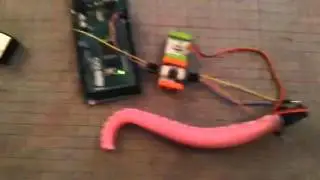 'Arduino' to 'Littlebits' to servo bit to 'tentacle'