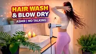 Hair Wash & Hair Dryer ASMR | Calm Get Ready With Me (No Talking)