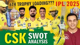 6th 🏆 Trophy Loading ? | IPL 2025 🏏 CSK SWOT Analysis | Auction | Chennai Super Kings  Squad | Dhoni