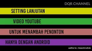 Penting!! Setting lanjutan agar penonton video youtube bertambah hanya lewat android browser