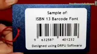 Design ISBN 13 barcode label to identify books, audio, DVD