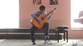 Kisa pada, trava raste, gitara, nastup u muzickoj skoli