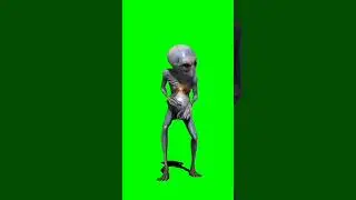 alien green screen (chroma key)