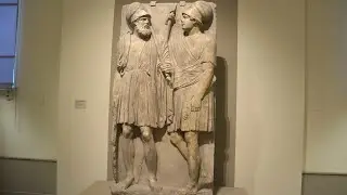Antique sculpture: Taman relief (Stele with two warriors) [Seven days of history]