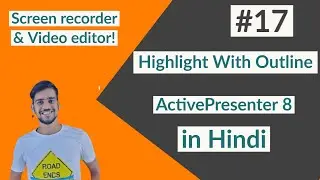 Highlight With Outline Activepresenter 8  Hindi | Highlight With Red Color | Add Border color line