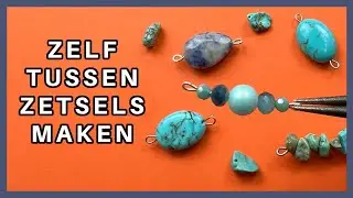 Zelf tussenzetsels maken van kralen (bedel met 2 ogen)