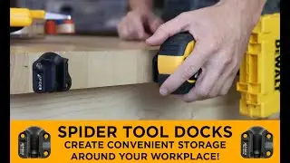 Spider Tool Holster - Tool Docks - Create Spider compatible storage anywhere in your workplace!