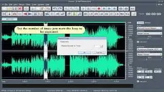 Use Repeat Loop to create a seamless loop of audio