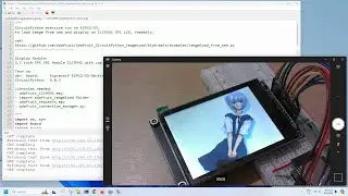 CircuitPython to download bmp images from web, and display on ILI9341 SPI TFT.